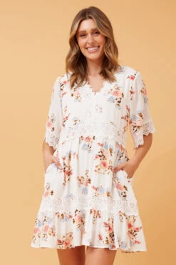 FLORAL LACE TEA DRESS -Female Clothing Store 0086173bea017b031f4d80eb7f266430