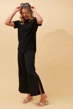 MISTY SHORT SLEEVE TEXTURED TOP -Female Clothing Store 00be522f6d2efef5e8919b814b2a7b78