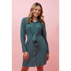 INESHA BOW FRONT SHIRT DRESS 26 INESHA BOW FRONT SHIRT DRESS -Female Clothing Store 00ce85f84bda69ea15b93be351f6977b