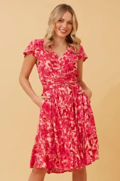 PASADENA FLORAL SHORT DRESS -Female Clothing Store 00e54bbb3c7ef2ad7e3aecac67572fb0