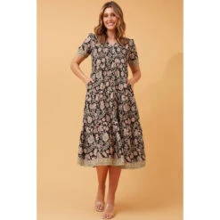 KYAH FLORAL BOHO MIDI DRESS -Female Clothing Store 02010c1921fab24325a4c921dc023626