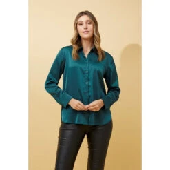 ALITA SATIN SHIRT -Female Clothing Store 0224bdebbaa19ec8d2256859ea607ffa