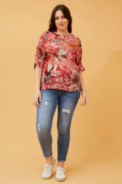 TARA FLORAL BOHO TOP