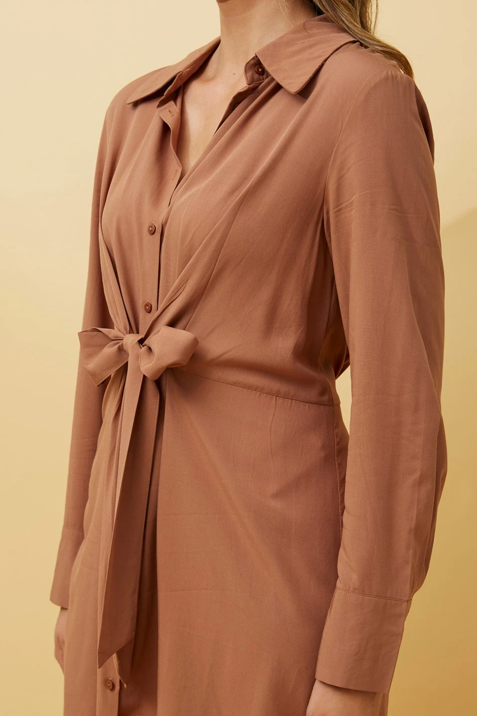 INESHA BOW FRONT SHIRT DRESS 12 INESHA BOW FRONT SHIRT DRESS - Image 12