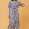 LINA PUFF SLEEVE MAXI DRESS