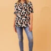 NURA ABSTRACT PRINT SHIRT