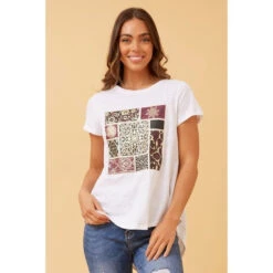 CG FLORAL BOHO GRAPHIC T-SHIRT -Female Clothing Store 034ecea1c8b6ac6e803caa57c3e936bb