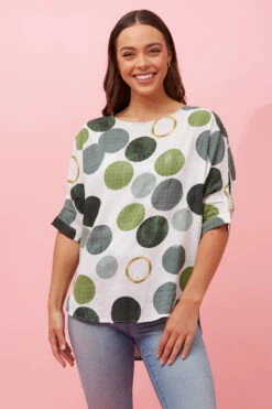 TARA POLKA DOT TOP -Female Clothing Store 0432c207e6606eb8292d3d01d5712019