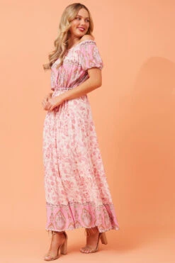 ULTIMA PAISLEY BOHO MIDI DRESS -Female Clothing Store 043ea515e237affca6e3a87678531679