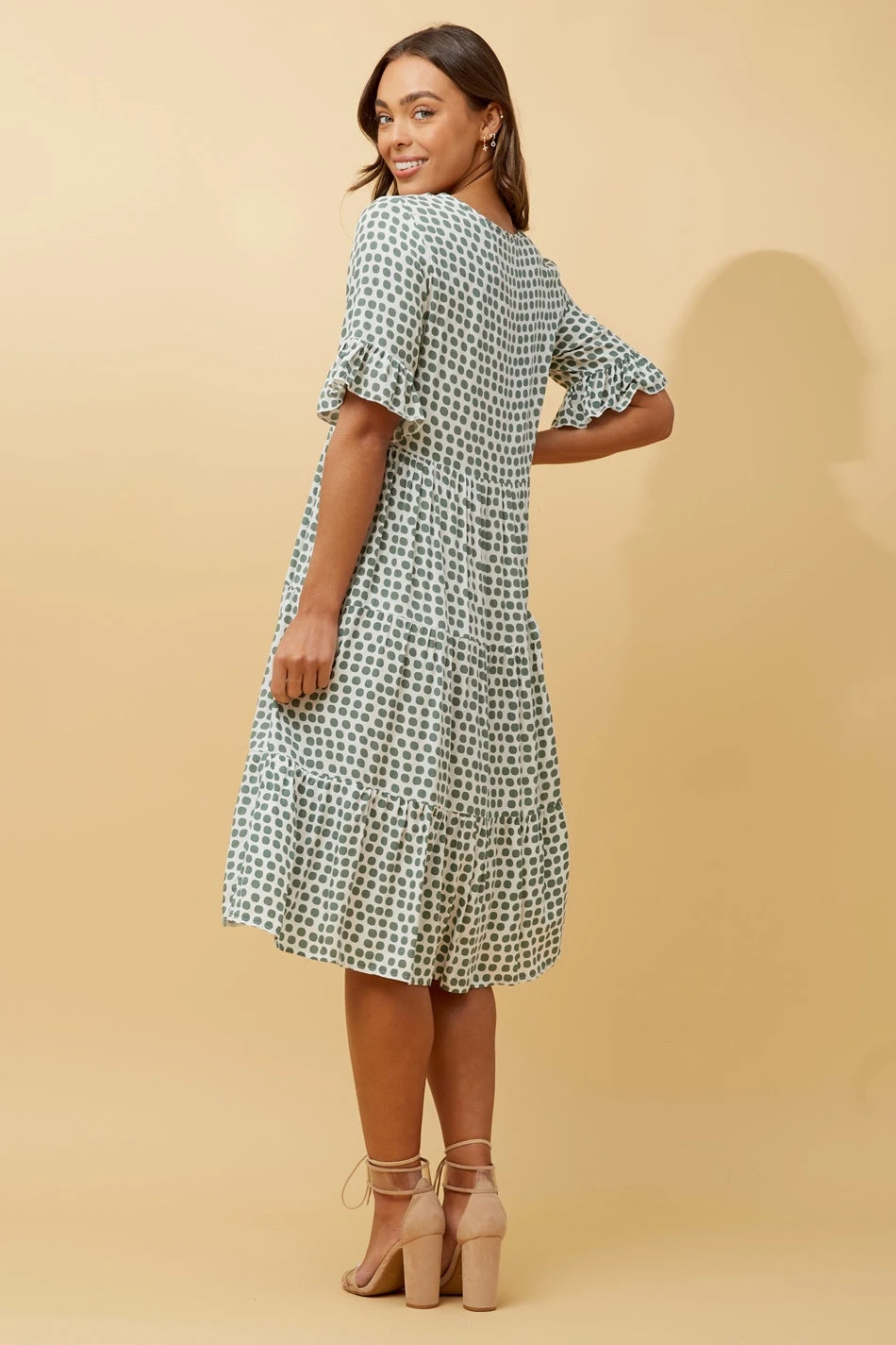KENNA POLKA DOT MIDI DRESS 11 KENNA POLKA DOT MIDI DRESS - Image 11