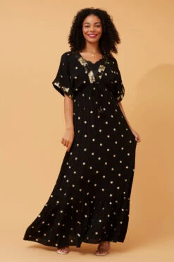 CHRISTINA SEQUIN POLKA DOT MAXI DRESS -Female Clothing Store 0550c970aa356a04cf7bea7f90f28bf3