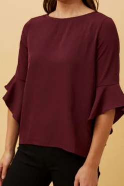 FLUTE SLEEVES BLOUSE -Female Clothing Store 05eb3d00476176af0e64d6a89a1bb6cf