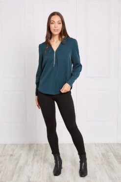 Stella LONG SLEEVE ZIP FRONT TOP -Female Clothing Store 08483ba038d97a9966734297ac356006