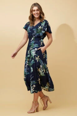 FLORIDA FLORAL MIDI DRESS 11 FLORIDA FLORAL MIDI DRESS -Female Clothing Store 08cebcbde77c41289b7df94cb2882314