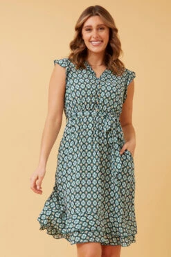 RAVINA ABSTRACT BOHO TEA DRESS -Female Clothing Store 08d875d8581e7a2788d15c5bc5f81ea2