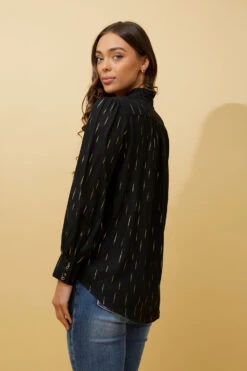 GEMINI FOIL PRINT SHIRT 26 GEMINI FOIL PRINT SHIRT -Female Clothing Store 08ede5d230aec12b0586b5b1b37a4785