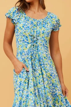 GODDESS FLORAL LACE UP MAXI DRESS -Female Clothing Store 0b80e23016d5c188f3e8a1f20c996828