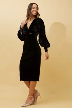 GAETANA BALLOON SLEEVE MIDI DRESS -Female Clothing Store 0e0fc65ce484d87ef072b53b4a279ae7