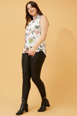 DI HIGH NECK FLORAL BLOUSE -Female Clothing Store 0ed8aa8c16308e061ff2e386b5076e82