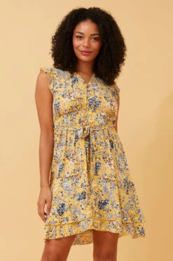 RAVINA FLORAL TIE WAIST TEA DRESS -Female Clothing Store 0f730a180a8747df700b3698e9f745ee