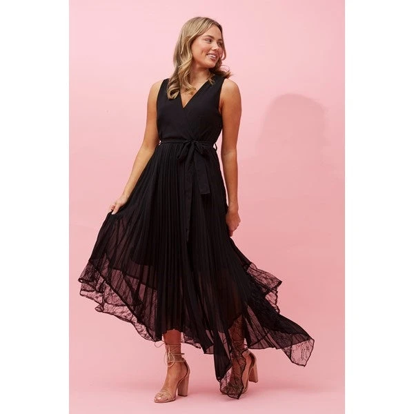 MADISON SLEEVELESS PLEATED DRESS 14 MADISON SLEEVELESS PLEATED DRESS - Image 14