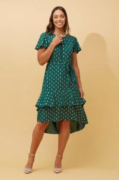 IZZY GOLD TEAR DROPMIDI DRESS -Female Clothing Store 149f42fb59316766fe3a5436d4834dac