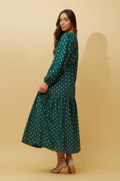 CRYSTELLE TEARDROP FOIL PRINT MAXI DRESS -Female Clothing Store 14f023068dbfd0cea6d2bfb572a4f2cd