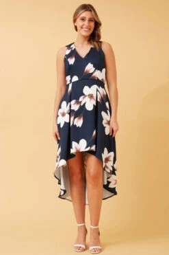 DIVA HI LOW FLORAL DRESS -Female Clothing Store 17521c5009737f3120ebecee7ae83c3b