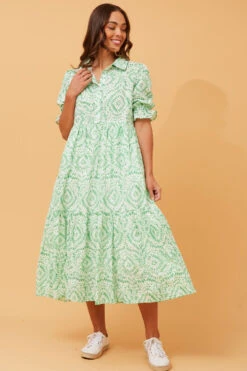 GRACIELA TIERED MIDI DRESS -Female Clothing Store 19f48a60d8052800c6bf1e0fd4a0e7bd