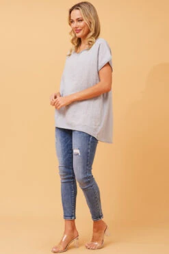 NERIDA LUREX LINEN TOP -Female Clothing Store 1cfb6404a34a53602fd0a0a2c3142a15