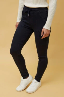 JANJA SOLID DENIMJOGGERS -Female Clothing Store 206067ccc138b3b8b602048ee96d8386