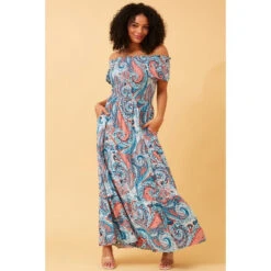 FABIAN PAISLEY BOHO MAXI DRESS -Female Clothing Store 2179ffd2cb22bab9b2f2f976baff0abb