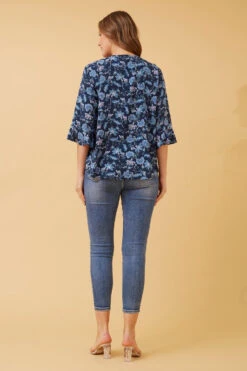 RUE FLORAL BUTTON DETAIL TOP -Female Clothing Store 2304b7d364046275284c9f1e03c479cc