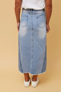 LIZBETH DENIM MIDI SKIRT -Female Clothing Store 2333c97508199c8ef9e73bea107518cf