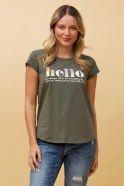 COCO HELLO TSHIRT -Female Clothing Store 237838d2afe6a90b74edd55c0cc14299