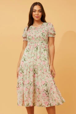MERRY PUFF SLEEVE FLORAL DRESS -Female Clothing Store 23c20fa7417a2985e84ec3fff1397ac6