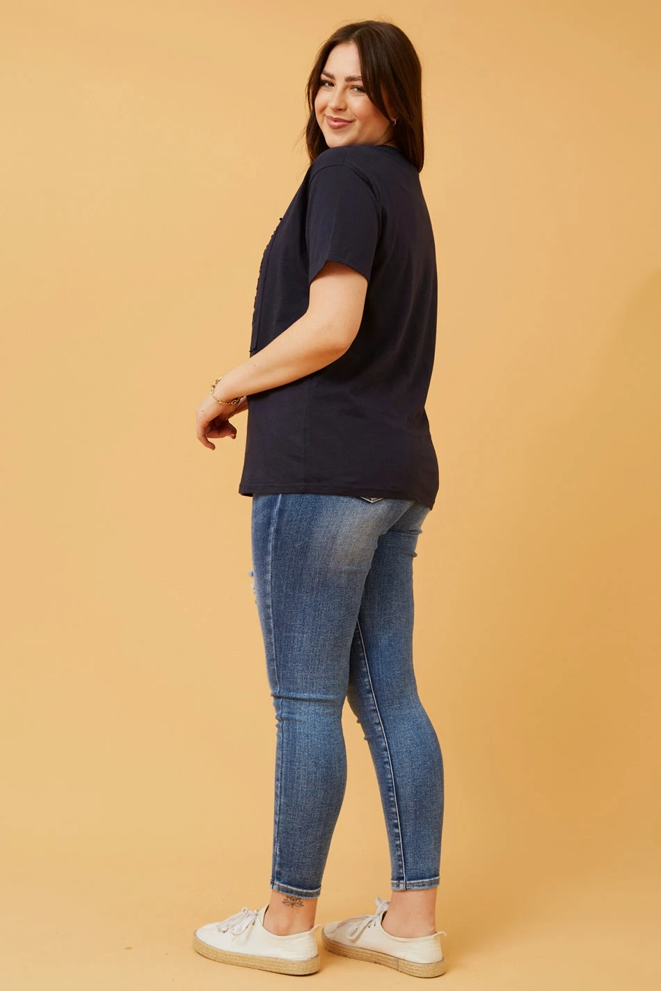 JULITA EMBOSSED GRAPHIC PRINT TOP 6 JULITA EMBOSSED GRAPHIC PRINT TOP - Image 6