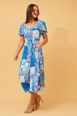 BRITTANY PATCHWORK FLORAL DRESS -Female Clothing Store 248ab6ad9b29e198521e5e4ccb91acc3