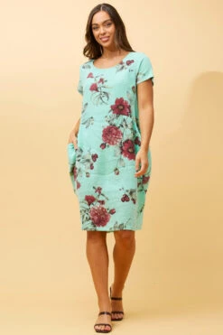 MESSINA FLORAL LINEN SHORT DRESS -Female Clothing Store 24ba0e290b8fb189ce9fd183c53486e8