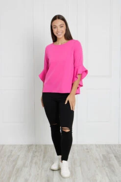 FLUTE SLEEVES BLOUSE -Female Clothing Store 2512b922edadf68b3d8eb866c06dd9cf