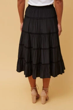 LUCIENE LACE TIERED MIDI SKIRT -Female Clothing Store 2b82ae4e619636b4f3ee9148188e9150