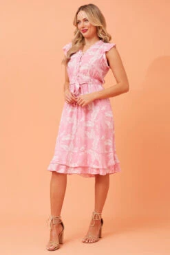 RAVINA LEAF PRINT SHORT DRESS -Female Clothing Store 2ea50a17001d57689f0a7e3f23d86774