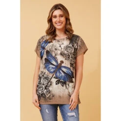 EXCELINA DRAGONFLY PRINT TOP 32 EXCELINA DRAGONFLY PRINT TOP -Female Clothing Store 2f1efb539cf84c0fce55c23199d91c21