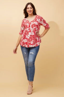 KENDRA BUTTON DETAIL FLORAL TOP 19 KENDRA BUTTON DETAIL FLORAL TOP -Female Clothing Store 2ffb7b73640e72a4dca8611f388529f7