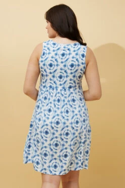 VENICE TIE DYE PRINT SHORT DRESS -Female Clothing Store 3034c540d10f230d4a935590098cbaa2