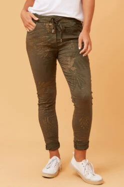 JANJA FOIL PRINT JOGGER PANTS -Female Clothing Store 30360850f5c3450583215a27b3a068a6