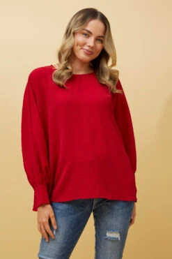 TEREZE OVERSIZED BATWING SLEEVE BLOUSE -Female Clothing Store 304f57ee6a21e4d9507fb28c19830aca