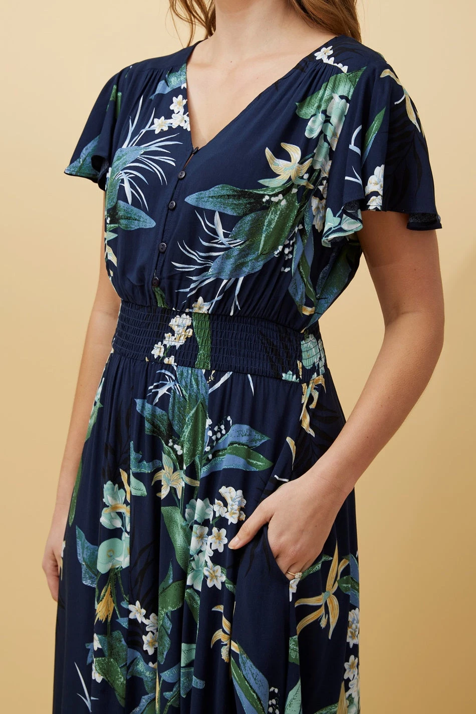 FLORIDA FLORAL MIDI DRESS 2 FLORIDA FLORAL MIDI DRESS - Image 2