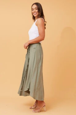ESTRELLA LINEN MIDI SKIRT -Female Clothing Store 329d66066f13a9e53651bc2a6d63b227