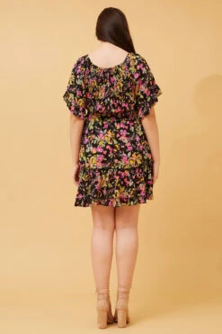 GRETA FLORAL SHORT DRESS -Female Clothing Store 3411bd902935ae9ab57945f70be5e007